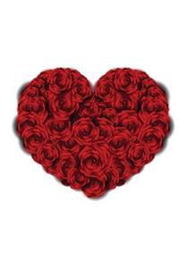 Rose Valentine Blank Book