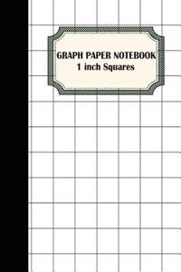 Graph Paper Notebook: 1 Inch Squares Graphing Paper - 100 Pages Large Print 8.5x11 - Softback (Composition Books) - Blank Quad Ruled: Compos