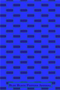 Blue Block Pattern Journal