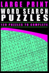 Large Print Word Search Puzzles