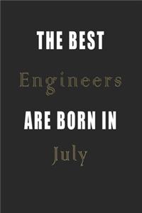 The best Engineers are born in July journal