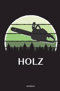 Holz - Notizbuch