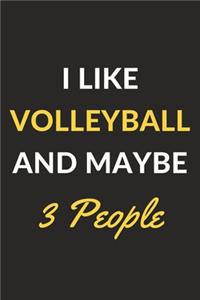 I Like Volleyball And Maybe 3 People