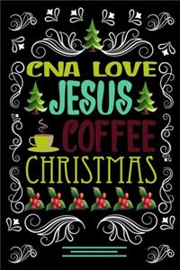 CNA LOVE JESUS COFFEE CHRISTMAS Blank Line journal