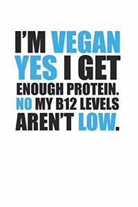 Awesome Funny Vegan 120 Page Notebook Lined Journal for Vegans and Vegetarians