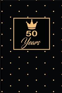 50 Years: 50th fiftyth Birthday Gift for Women fifty year old daughter, son, boyfriend, girlfriend, men, wife and husband, cute and funny blank lined Gifts No