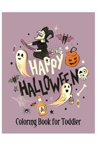 Happy Halloween Coloring Book for Toddlers
