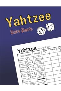 Yahtzee Score Sheets