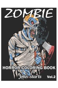 Zombie Horror Coloring Book