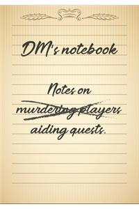 DM's notebook