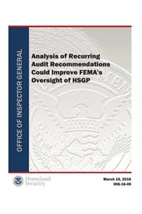 Analysis of Recurring Audit Recommendations Could Improve Fema's Oversight of Hsgp