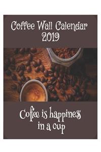 Coffee Wall Calendar 2019