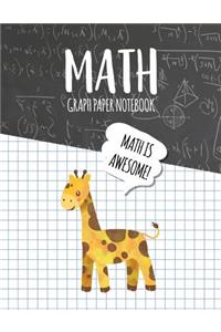 Math Graph Paper Notebook