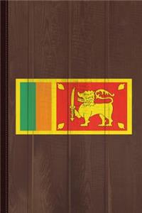 Sri Lanka Flag Journal Notebook