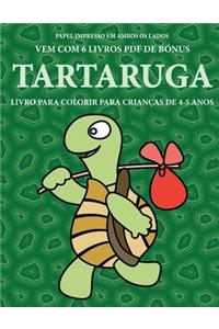 Livro para colorir para crianças de 4-5 anos (Tartaruga)