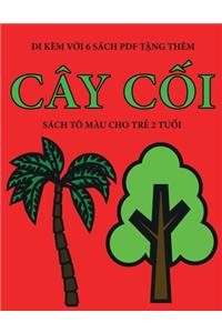 Sách tô màu cho trẻ 2 tuổi (Cây cối)