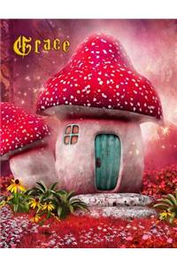 Grace: Personalized Notebook, Journal, Diary, 105 Lined Pages, Large Size Book 8 1/2