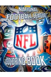 National Football League Coloring Book: NFL Team Logos and Players