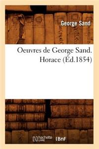 Oeuvres de George Sand. Horace (Éd.1854)