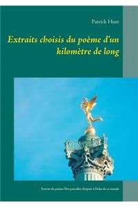 Extraits choisis du poème d'un kilomètre de long