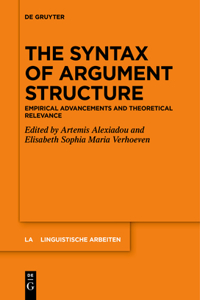 Syntax of Argument Structure