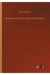 Business Hints for Men and Women
