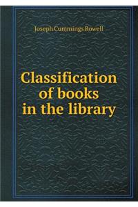 Classification of Books in the Library