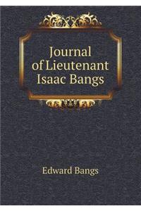 Journal of Lieutenant Isaac Bangs