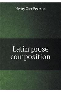 Latin prose composition
