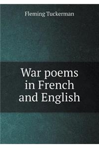 War poems in French and English