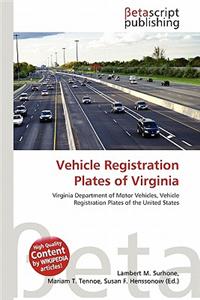 Vehicle Registration Plates of Virginia