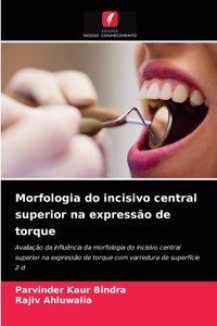 Morfologia do incisivo central superior na expressão de torque