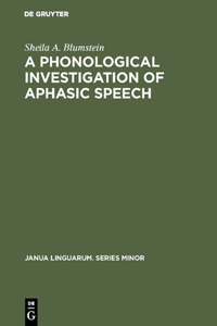 Phonological Investigation of Aphasic Speech