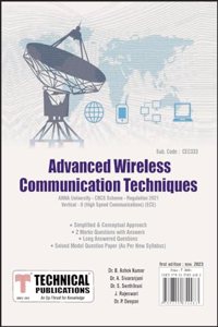 Advanced Wireless Communication Techniques for BE Anna University R21CBCS (V, VI, VII, VIII(Vertical VIII - ECE - CEC333))