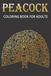 Peacock coloring book for adults