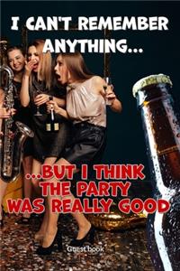 Guest book Party book Birthday book for adults to fill out Funny questions for drunk guests Also as a gift or memory of party.