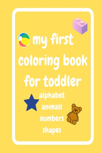 My First Coloring Book for Toddler