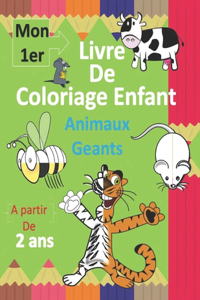 Mon 1er Livre de Coloriage Enfant Animaux Geants