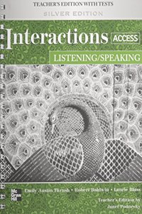 Interactions Access Listening/Speaking Teacher's Edition Plus Key Code for E-Course