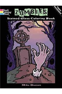 Zombies Stained Glass Coloring Book