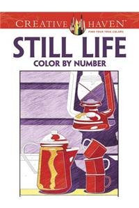 Creative Haven Still Life Color by Number Coloring Book