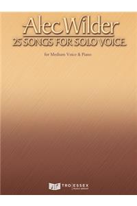 Alec Wilder: 25 Songs for Solo Voice