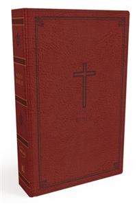 NKJV, Thinline Bible, Standard Print, Imitation Leather, Red, Red Letter Edition