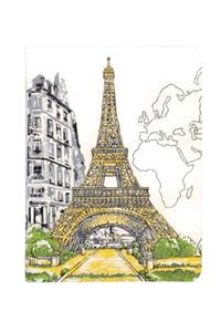Paris Eiffel Tower Handmade Journal