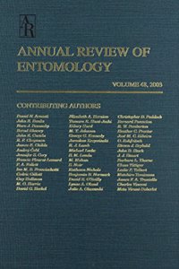 Annual Review of Entomology: 2003: 48