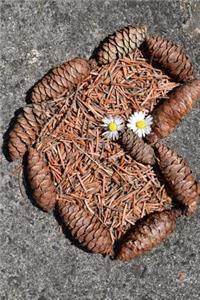 Pine Cone and Daisy Heart Journal