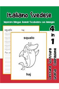 Italiano Svedese Imparare Bilingue Animali Vocabolario con Immagini