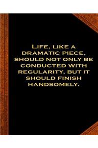 Ben Franklin Quote Life Dramatic Piece Vintage Style School Composition Book