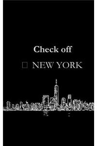 Check off New York
