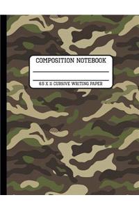 Composition Notebook Cursive Writing Paper